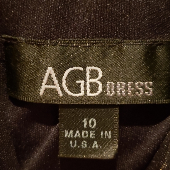 NWT AGB DRESS SZ 10 SILVER METALLIC - Picture 6 of 8